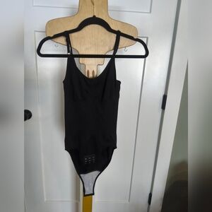 Women's Black Sleeveless Bodysuit